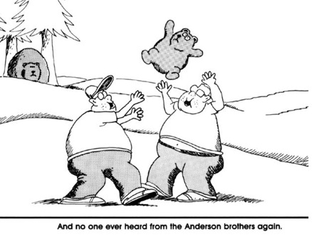 Image result for far side bear was last that was ever seen of twins