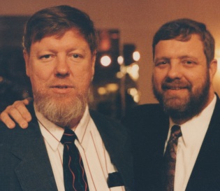 Patrick T. Reardon (left) and his brother David in 2002